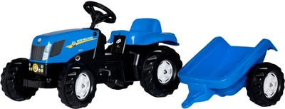 Traktor na pedały Rolly Toys rollyKid New Holland z przyczepą Niebieski (4006485013074)
