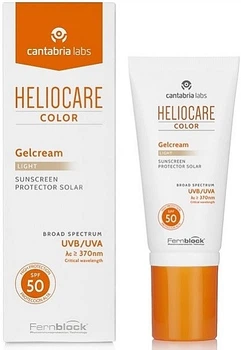 Cantabria Labs Тональный солнцезащитный гель-крем с SPF 50 (Light) Color Gelcream Heliocare 50 мл