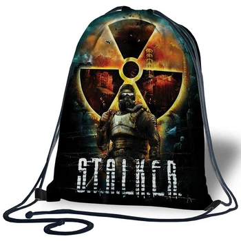Сумка для обуви DU-GARA “Сталкер” 30×40 см двухсторонний принт (sac-0024)