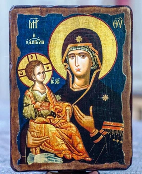 Икона Одигитрия Пресвятая Богородица 170*230 мм (на дереве)