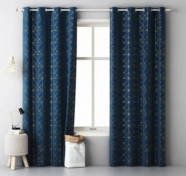 Дизайнерская портьера Glammy Room99 140 х 250 см (Z/Р/Glammy) Blue