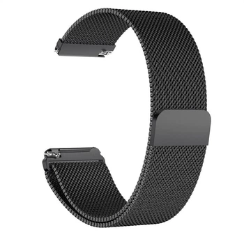 Ремешок для Garmin Venu 4 - 45 мм/ Venu 3/ Venu 2/ Vivoactive 4 - Black 22 мм Миланская Петля 010-70002-68