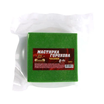 Прикорм 3KBaits Мастырка гороховая Чеснок 400г (3KB1232)