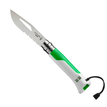 Нож Opinel 8 Outdoor бело-зеленый 204.66.42