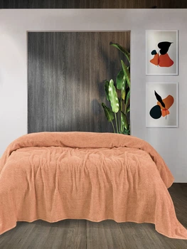 Простынь Iris Home махровая - Peach 190*220