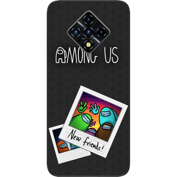 Силиконовый чехол SMTT для Infinix Zero 8 с картинкой Among us Друзья
