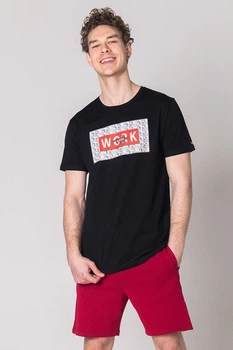 Футболка John Frank 52(XL) Чёрный (Black) (70911)