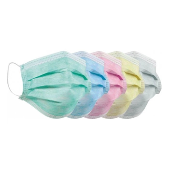 Медицинская маска Волес Колормикс трёхслойная для индивидуальной защиты (разноцветные) 50 шт