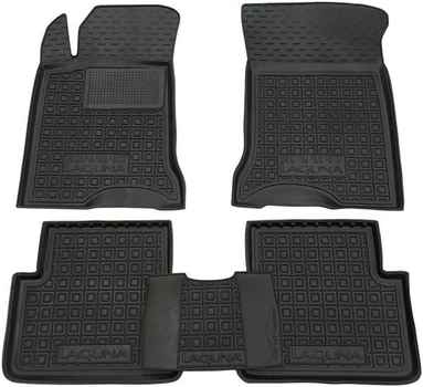 Резиновые коврики в салон Avto-Gumm Renault Laguna 2 2001-2007 черные