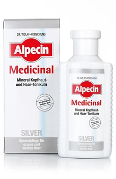 Тоник для кожи головы Alpecin Medicinal SILVER от выпадения седеющих волос 200 мл (4008666201157)