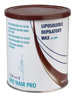 Воск для депиляции SIBEL Epil Wax Cacao в банке с какао для всех типов кожи 800 мл
