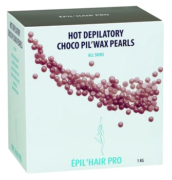 Воск для депиляции SIBEL Epil Wax Choco Pearls в гранулах с шоколадом для всех типов кожи 1 кг