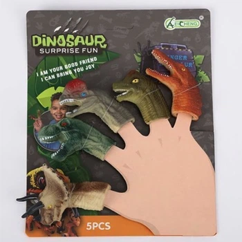 Куклы на пальцы Динозавры Dinosaur 5 шт