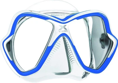 Маска для дайвинга Mares X-Vision Ultra Liquidskin прозрачный с синим 411052.CLBLWCBL