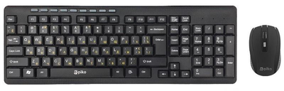 Комплект (клавиатура, мышь) беспроводной Piko KMX-013 Black (1283126467080)