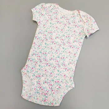 Боді з коротким рукавом для дівчаток Квіточки Carter ' s 1763 Mommy Smile 55-61см Білий