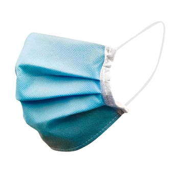 Защитная маска для лица (голубая) набор 30шт