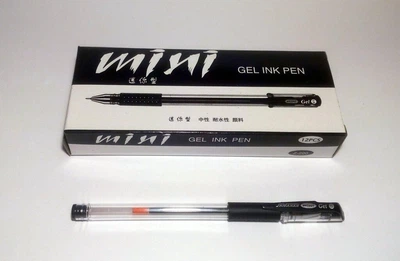 Ручка гелевая черная MIMI GEL INK PEN 0,5мм