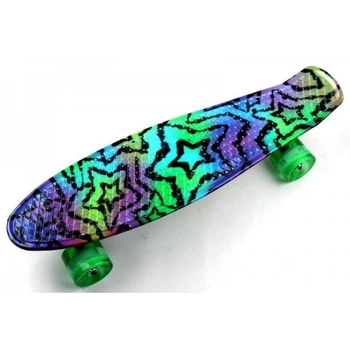 Пенни борд Детский скейт Penny Board Star со светящимися колесами PN-113389739