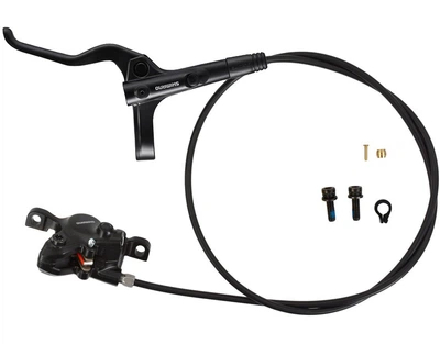 Дискове гідравлічне гальмо Shimano MT201 переднє (ліва ручка BL-MT201, каліпер, гідролінія 1000 мм)