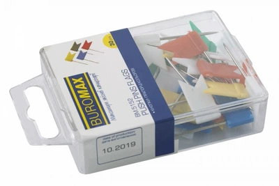 Кнопки-флажки цветные Buromax пласт контейнер 30 шт (BM.5152)