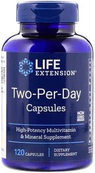 Мультивитамины Дважды в День, Two-Per-Day, Life Extension, 120 капсул (737870231417)