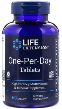 Мультивитамины Одна в День, One-Per-Day, Life Extension, 60 таблеток (737870231363)