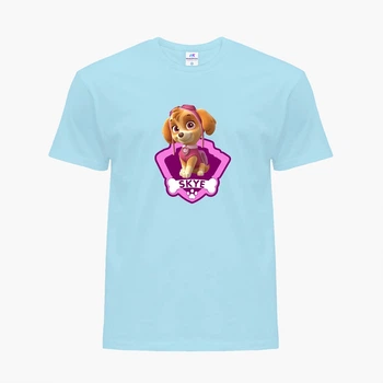 Детская футболка Щенячий патруль (PAW Patrol) (25186-1609) 104-110 см Хлопок Голубой
