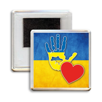 Украинский сувенирный магнитик Треос "Ладонь Украинца"