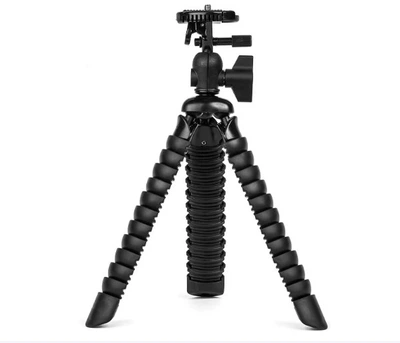 Гнучкий штатив Тripod H30 см для смартфона, GoPro, камери Alitek Flexible Black + рівень