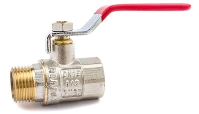 Кран кульовий латунний WaterPRO 1/2" в-з ручка