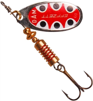 Блесна-вертушка DAM Effzett Standard Spinner 12 г (silver black dot) (5131405)