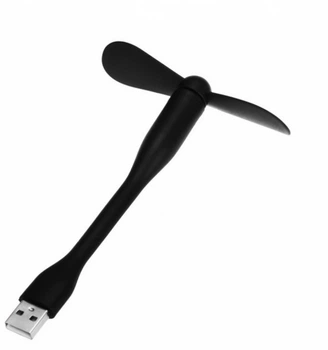 Портативний, гнучкий, міні USB вентилятор чорний