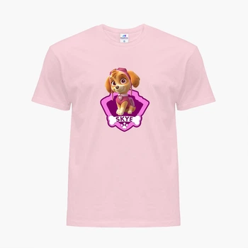 Детская футболка Щенячий патруль (PAW Patrol) (25186-1609) 134-140 см Хлопок Розовый