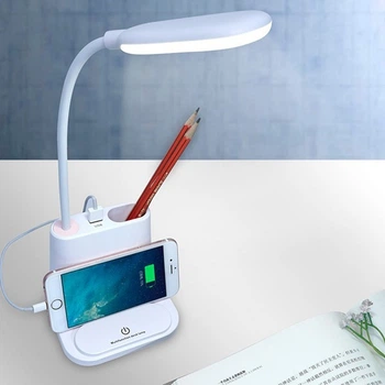 Розумна настільна світлодіодна лампа 3в1 Білий з PowerBank (FG22)