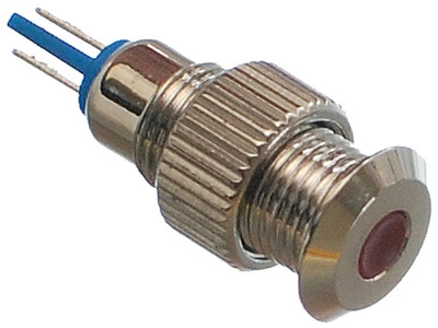 Індикатор антивандальний VJ Parts d11mm різьблення 8mm h21mm 2 контакти, арт.кн497