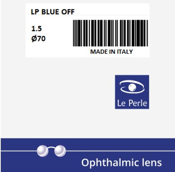 Линза для очков Le Perle 1.5 BLUE OFF Ø70 S-2.00 C-0.00 для компьютера полимерная