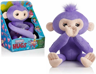Интерактивная игрушка WowWee Fingerlings Обезьянка-обнимашка Кики Фиолетовая Kiki Monkey Pet (5357)