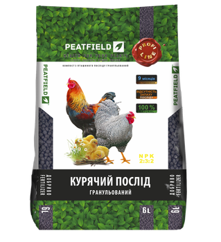 Куриный помет гранулированный Peatfield / 6 л