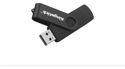 USB Флешка 2в1 64ГБ TYPE-C/USB 2.0 для телефона, компьютера OTG Kingstick 64GB Черный