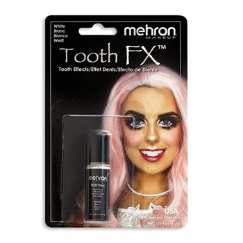 MEHRON Краска для зубов Tooth FX with Brush for Special Effects - White (Белоснежная), 4 мл