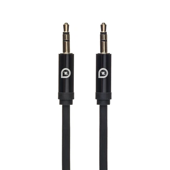 Аудио Кабель AUX 3.5мм Стерео Синхронизации 3.5 mm Mini jack Папа Мама Двухсторонний Black