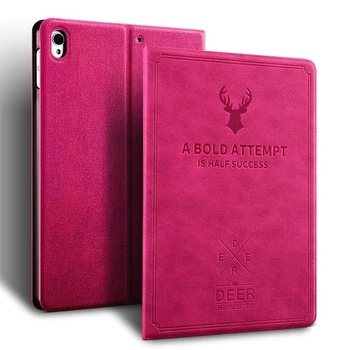 Чехол обложка BBM1 DEER для iPad Air 4 2020/Air 5 2022 10.9"/Air 11" 2024(M2)/2025(M3)/2026(M4) Малиновый