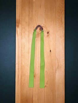 Плоска гумка для рогатки Посилена DEXT Натуральний латекс Джгут для рогатки Зелений