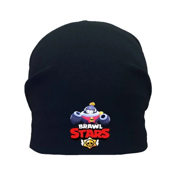 Шапка детская Бравл Старс черная (Brawl Stars-0022) 54-56 см