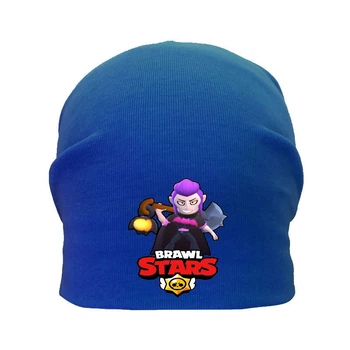 Шапка дитяча Бравл Старс синя (Brawl Stars-0015) 54-56 см
