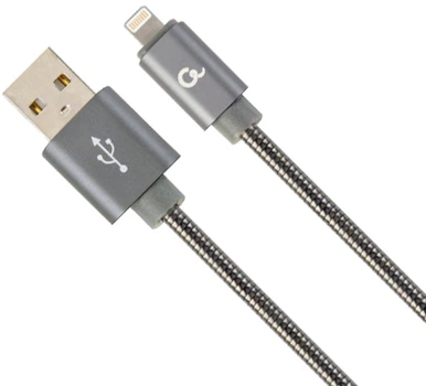Кабель Cablexpert Premium USB - Apple Lightning 2 м Grey (8716309107969)