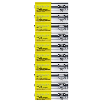 Батарейки IKEA (ИКЕА) АЛКАЛИСК LR03 AA 1,5В 502.405.02