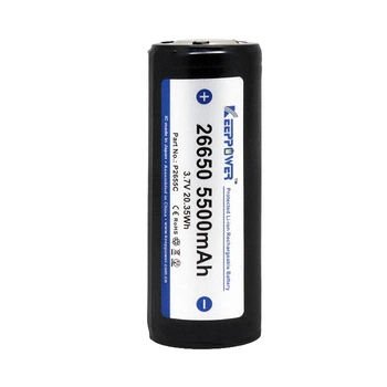 Акумулятор літієвий Keeppower 26650 5500mAh із захистом