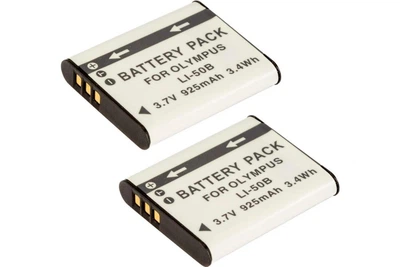 2-Pack LI-50B комплект из 2 аккумуляторов KingMa для Olympus LI-50B (2 x 730 mAh)